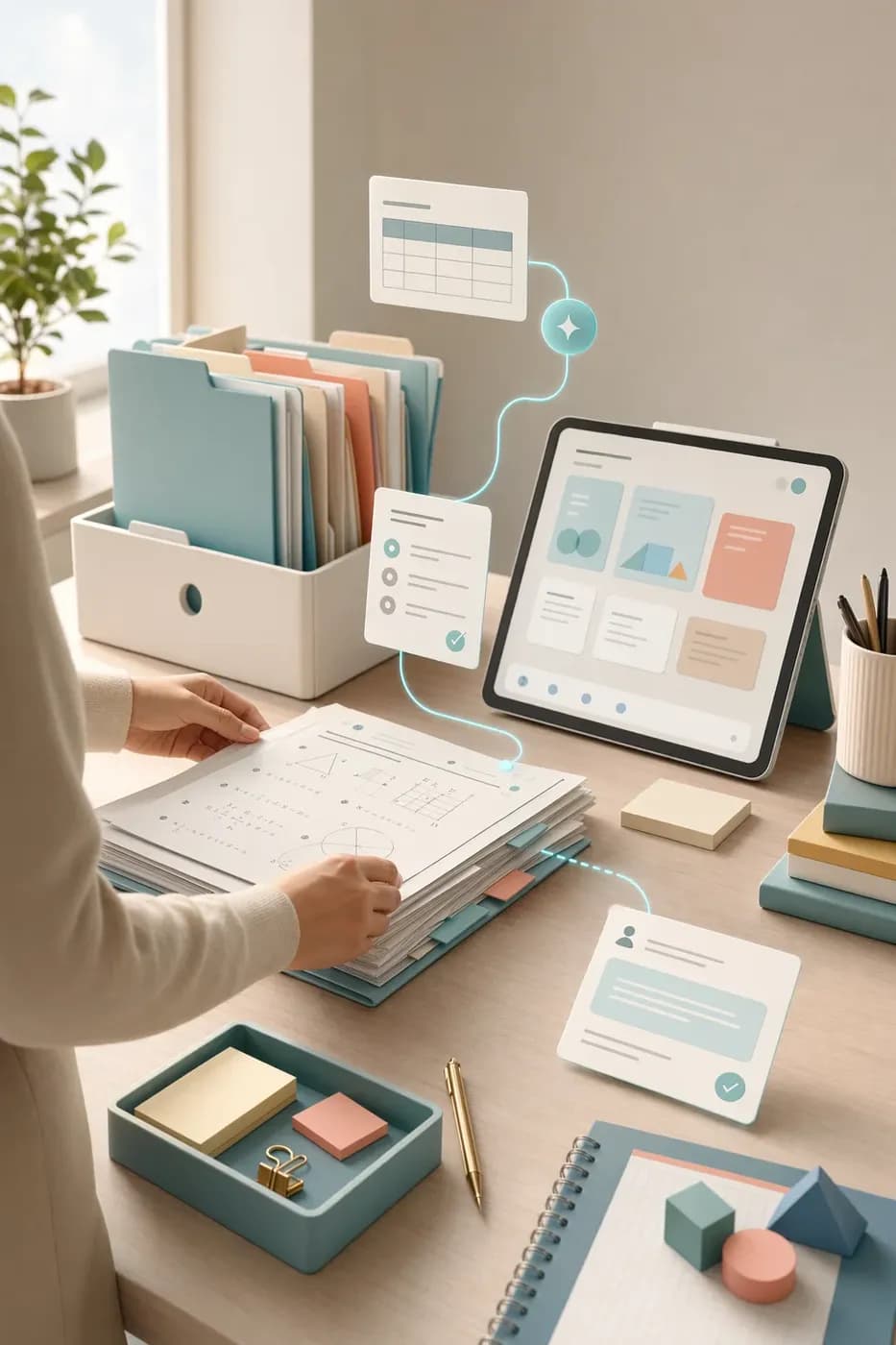 Math rubric workspace for AI-assisted grading